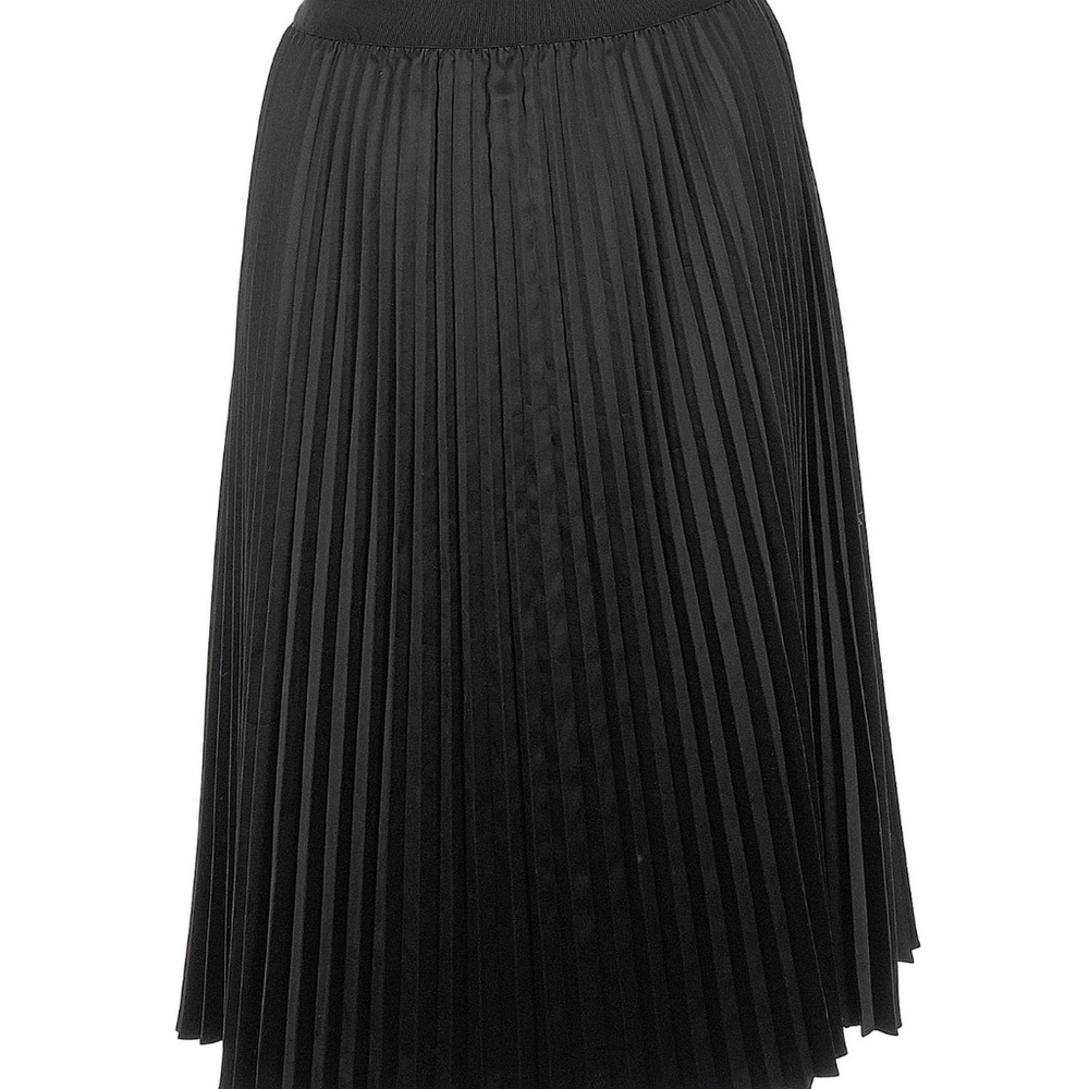 Elegant Black Pleated Skirt